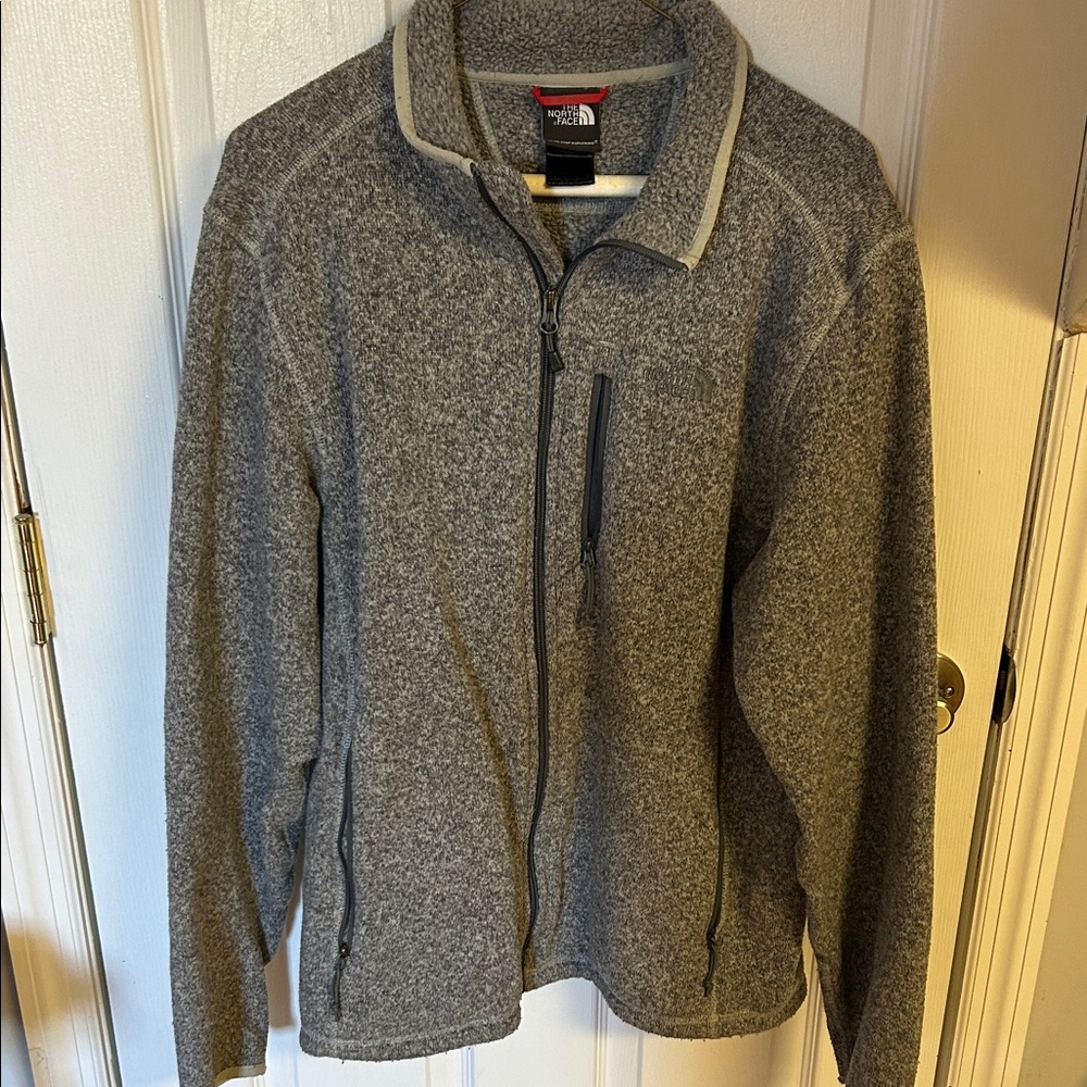 The North Face Heather Gray Fleece Jacket